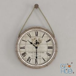 3D model Clock on the rope
