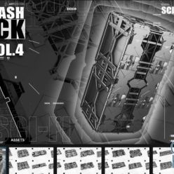 3D model ArtStation Marketplace – KitBash Pack Sci-Fi walls [Vol.4] _70+