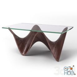 3D model Coffee table Wave Series by Merganzer Furniture d1