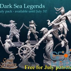 3D model Great Grimoire Dark Sea Legends Free 1 Year Anniversary July 2020 – 3D Print
