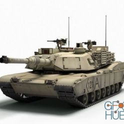 3D model Tank M1A2 Abrams (MAX | VRAY)