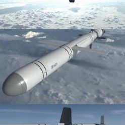 3D model Guided Cruise Missile PBR
