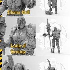 3D model Hereseylab Scifigirls 1-3 – 3D Print