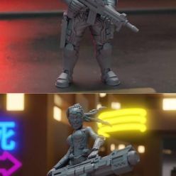 3D model Gridwars Age of Cyberpunk - Cyber Forge – 3D Print