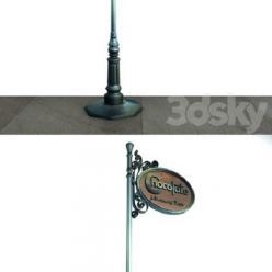 3D model Vintage Signage 005