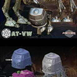 3D model ﻿Hex3D AT-VW – 3D Print