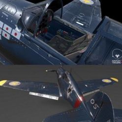3D model P40 War Hawk PBR