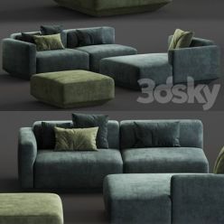 3D model Develius modular sofa