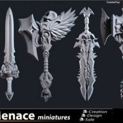 3D model Fantasy Weapon Set (FBX, OBJ, STL)