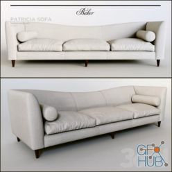 3D model Sofa PATRICIA by Baker Furniture