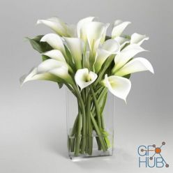 3D model Bouquet of a callas
