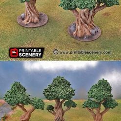 3D model Gnarly Trees With Canopies – 3D Print