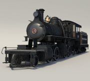 3D model Model of the old locomotive