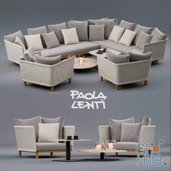 3D model Furniture set Paola Lenti Sabi