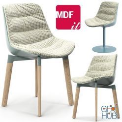 3D model MDF Flow color chairs