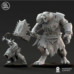 3D model One Page Rules - Beastmen Brute Giant – 3D Print