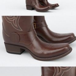 3D model Western Boots PBR
