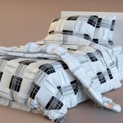 3D model Checked bedding