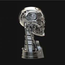 3D model ﻿Terminator T-800 Skull Bust V2 – 3D Print