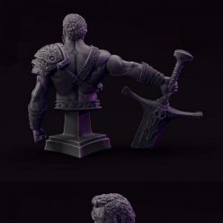 3D model Kabel The Swordsman - Bust