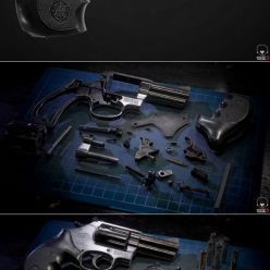 3D model Smith & Wesson 686 Revolver – 3D Print