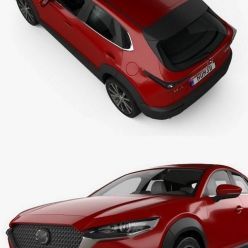 3D model Car Mazda CX-30 with HQ interior 2020