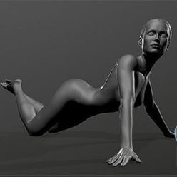 3D model Cubebrush – Girl in Pose 1-12