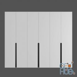 3D model White modern wardrobe