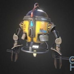 3D model Mech drone PBR