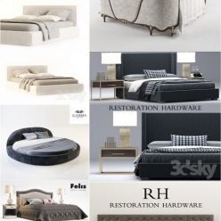 3D model BED COLLECTION 3dskyPro 3dsmax Volume 1