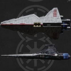 3D model Venator-class Star Destroyer