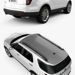 3D model Ford Explorer 2011 car
