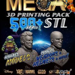 3D model Mega Pack 500+ STL 3D Print COMIC & COSPLAY Models