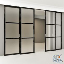 3D model Sliding partitions in the style of Loft