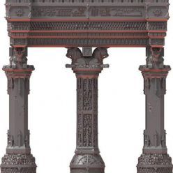 3D model Ziggurat Columns – 3D Print