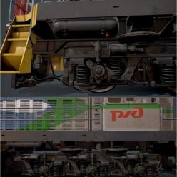 3D model TEM-19 Experimental Locomotive PBR