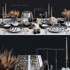 3D model Luxury table setting L