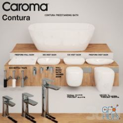 3D model Caroma Contura Bathroom Collection