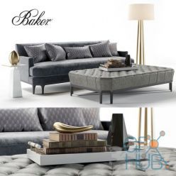 3D model Sofa Baker Celestite