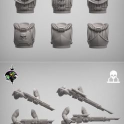 3D model ﻿Reptilian Overlords Mercenaries and Militia Sci-Fi Expansion – 3D Print