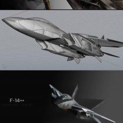 3D model F14 Stealth Concept