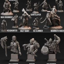 3D model Loot Studios - Valhalla - Froderung Ice Tribe – 3D Print