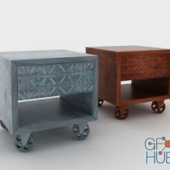 3D model Scandinavian style bedside table «staple s» Archpole