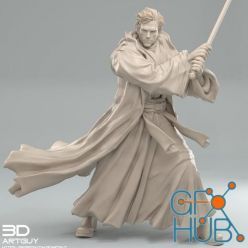 3D model Mystery Warrior Pose Three – 3D Print