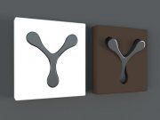 3D model Coat Rack Spoon White Uno by KARE design