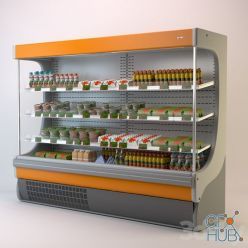 3D model Refrigerator showcase