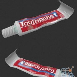 3D model Toothpaste PBR