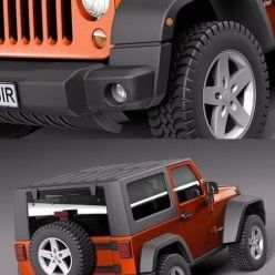 3D model Jeep Wrangler Rubicon 2012