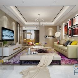 3D model Living room space A021