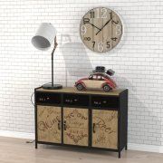 3D model Chest of drawers with lamp and clock